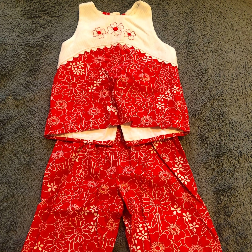 3T red outfit